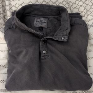 Flag & Anthem Dark Gray Quarter Snap Men's Pullover